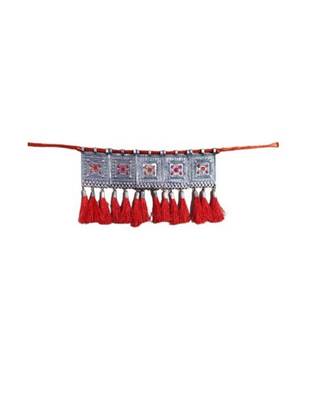 Red silver plated Silver Silver   Necklace::  Pair of Earring 2