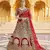 Stunning Red Heavy Hand Work & Embroidered Velvet Bridal Lehenga