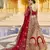 Stunning Red Heavy Hand Work & Embroidered Velvet Bridal Lehenga