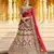 Stunning Red Heavy Hand Work & Embroidered Velvet Bridal Lehenga