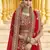 Stunning Red Heavy Hand Work & Embroidered Velvet Bridal Lehenga