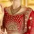 Stunning Red Heavy Hand Work & Embroidered Velvet Bridal Lehenga