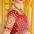 Stunning Red Heavy Hand Work & Embroidered Velvet Bridal Lehenga