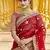 Stunning Red Heavy Hand Work & Embroidered Velvet Bridal Lehenga