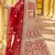 Stunning Red Heavy Hand Work & Embroidered Velvet Bridal Lehenga