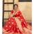 Red Woven Party Wear Art Silk Sarees