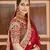 Stunning Red Heavy Hand Work & Embroidered Velvet Bridal Lehenga
