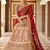 Stunning Red Heavy Hand Work & Embroidered Velvet Bridal Lehenga