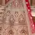 Stunning Red Heavy Hand Work & Embroidered Velvet Bridal Lehenga