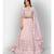 Baby Pink Coloured Semi-Stitched Lehenga & Unstitched Blouse with Dupatta