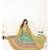Yellow & Turquoise Blue Embellished Semi-Stitched Lehenga & Unstitched Blouse with Dupatta