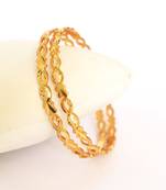 Gold Plated Machine Cut Bangles