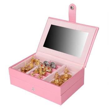 NFI essentials Double layer Jewellery Trousseau Box Makeup Bag Vanity Kit Travel Organiser Big Box for Girls, Women 1