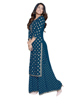 Blue Kurti Printed 2