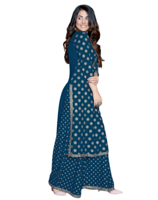 Blue Kurti Printed 3