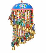 BK Creation Decorative Elephant with Bell Door Hangings for Main Door/Living Room