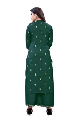  Dark Green Kurti Pant 4