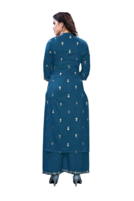 Blue Kurti Pant 5