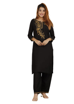 Black Kurti Pant 1