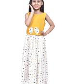 Umbrella print Lehenga choli with bow