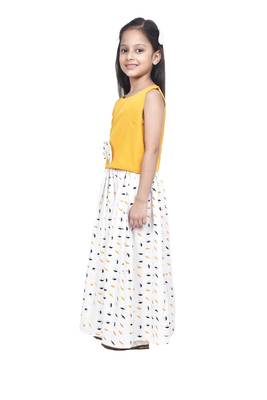 Umbrella print Lehenga choli with bow 2