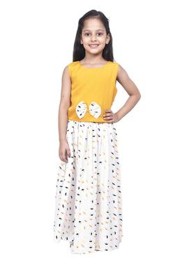 Umbrella print Lehenga choli with bow 6