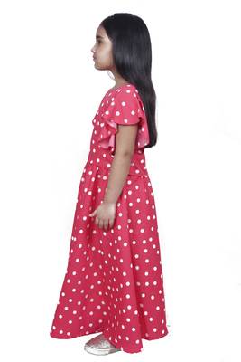 Pink polka dot lehenga choli 2