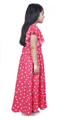 Pink polka dot lehenga choli 3