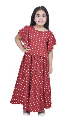 Maroon Polka dot Lehenga choli 1