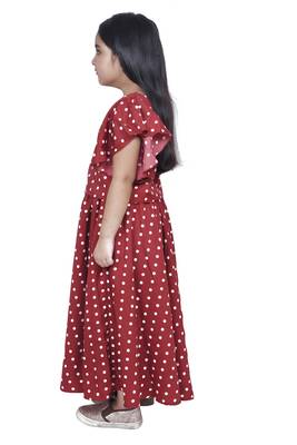 Maroon Polka dot Lehenga choli 2