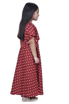 Maroon Polka dot Lehenga choli 3