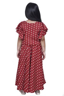 Maroon Polka dot Lehenga choli 4