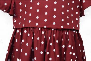 Maroon Polka dot Lehenga choli 5