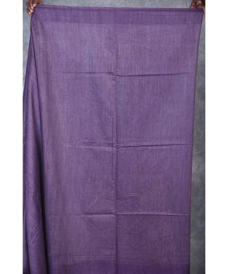 purple silk hand woven handloom saree with blouse 5