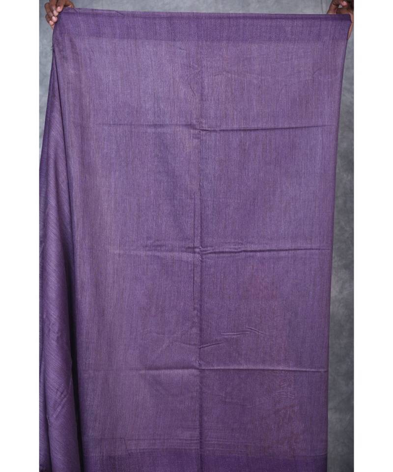 purple silk hand woven handloom saree with blouse