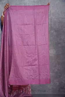 magenta silk hand woven handloom saree with blouse