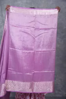 purple silk hand woven handloom saree with blouse