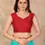 Blue plain lycra saree with blouse