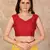 Yellow plain lycra saree with blouse