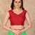 Green plain lycra saree with blouse