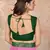 Pink plain lycra saree with blouse