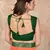 Orange plain lycra saree with blouse
