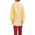 Brocade Kurta Pajama Set Full Sleeve  Golden