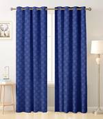 blue polyester Printed Net  curtains