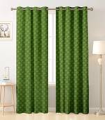 Green polyester Printed Net  curtains