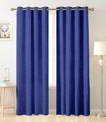 blue polyester Printed Net  curtains