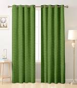 Green polyester Printed Net  curtains