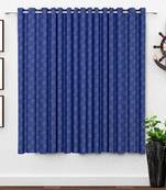 blue polyester Printed Net  curtain