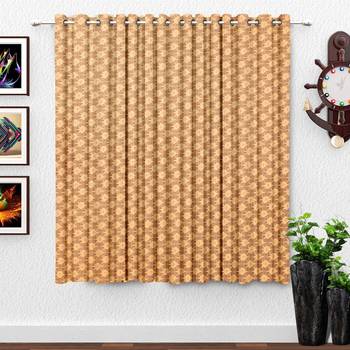 Cream polyester Printed Net  curtain 1