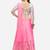 Pink & White Embroidered Semi-Stitched Lehenga & Unstitched Blouse with Dupatta